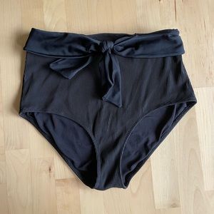 Aerie tie-front high waisted swim bottoms